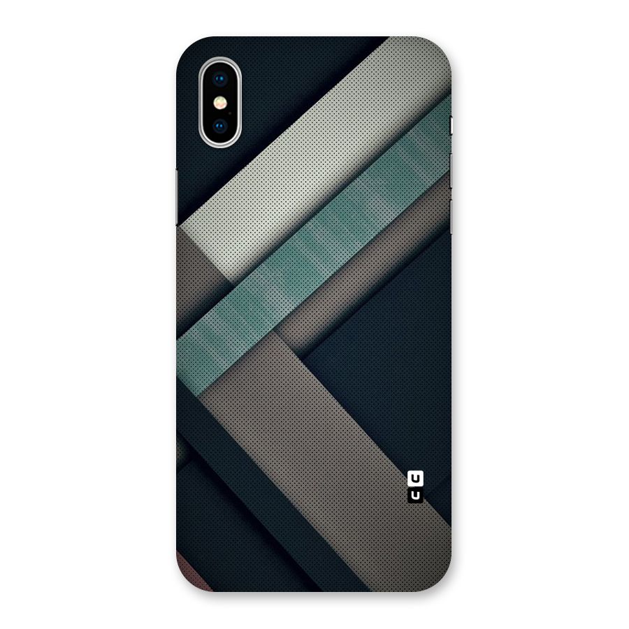 Dark Stripes Back Case for iPhone X
