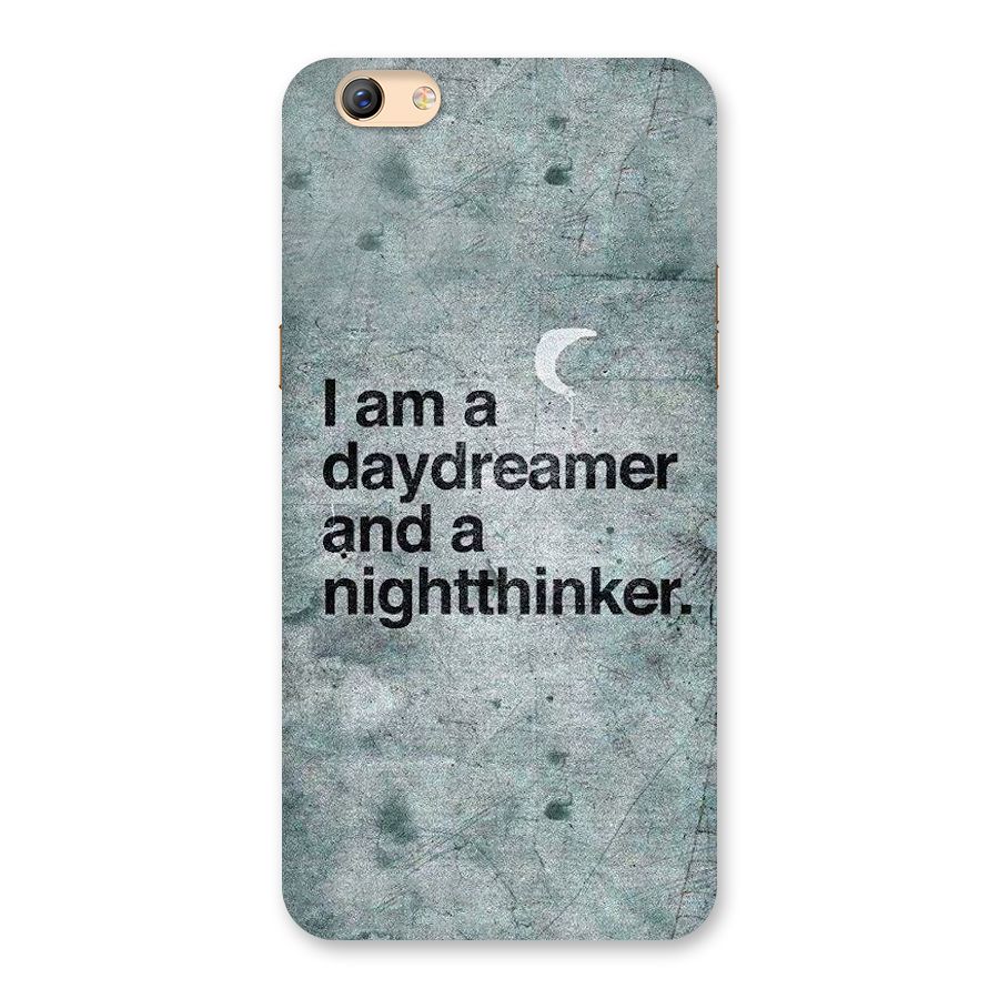 Day Dreamer Night Thinker Back Case for Oppo F3 Plus