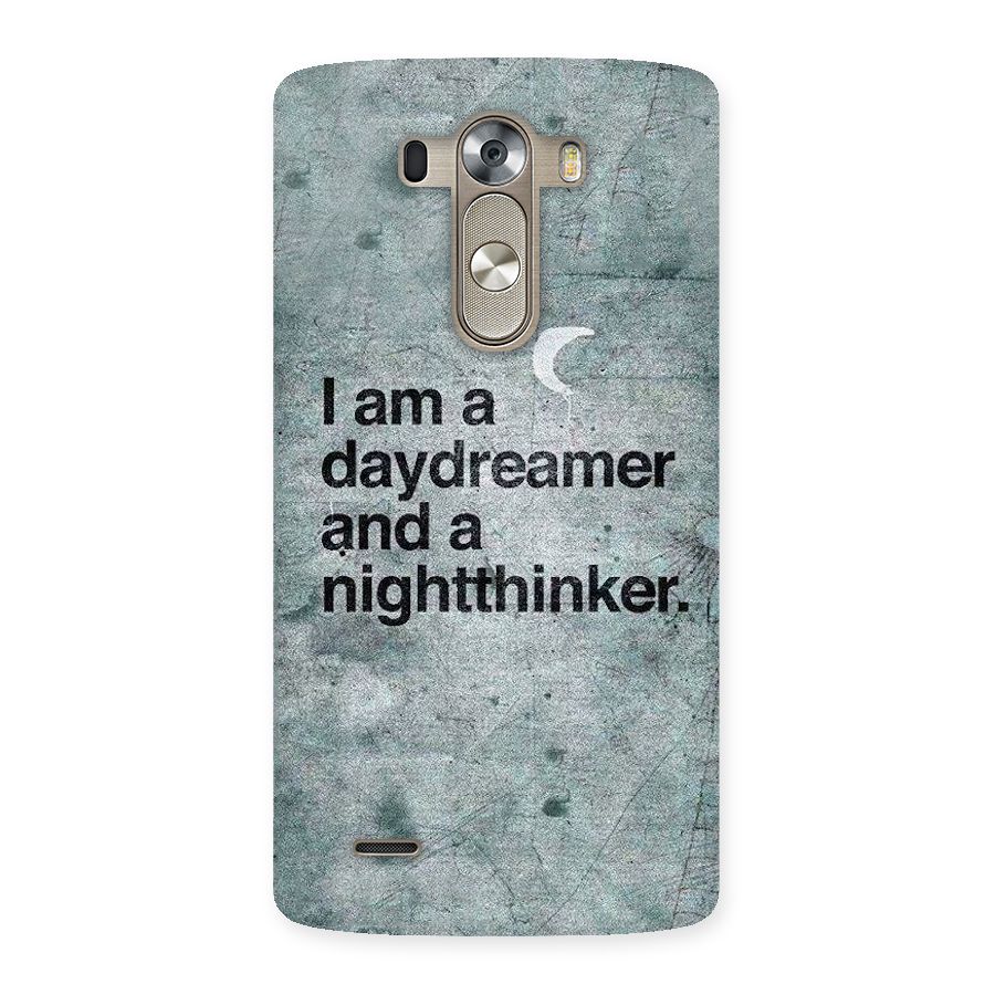 Day Dreamer Night Thinker Back Case for LG G3