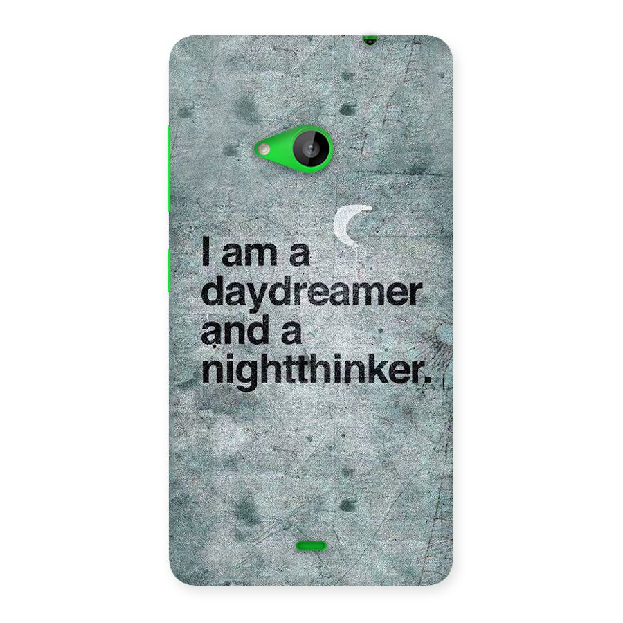 Day Dreamer Night Thinker Back Case for Lumia 535