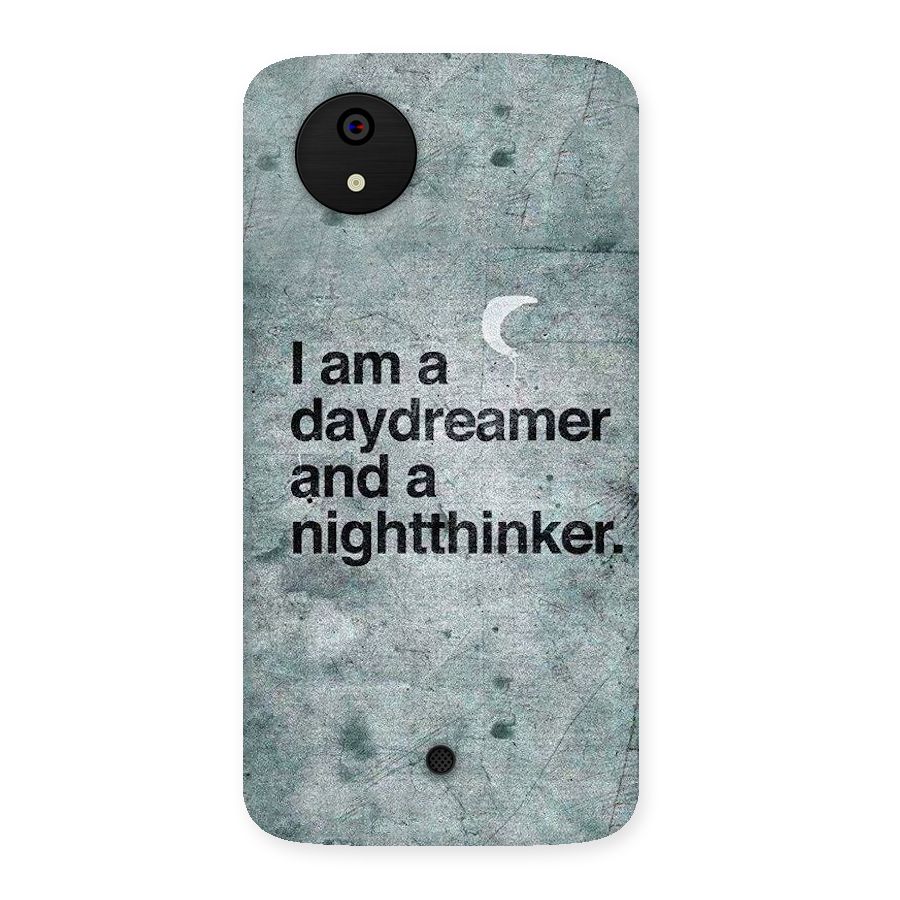 Day Dreamer Night Thinker Back Case for Micromax Canvas A1