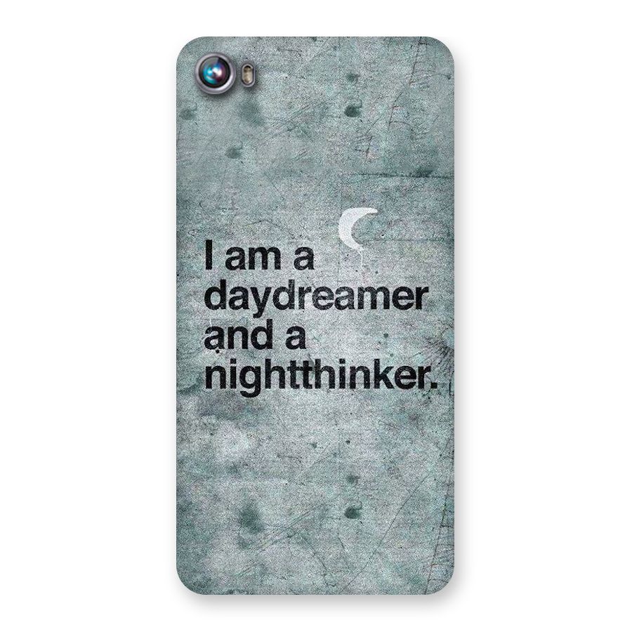 Day Dreamer Night Thinker Back Case for Micromax Canvas Fire 4 A107