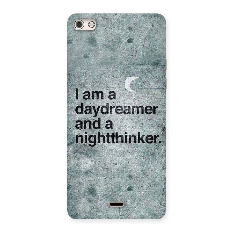 Day Dreamer Night Thinker Back Case for Micromax Canvas Silver 5