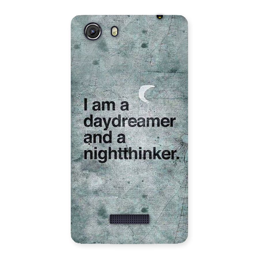 Day Dreamer Night Thinker Back Case for Micromax Unite 3