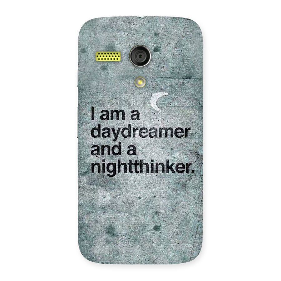 Day Dreamer Night Thinker Back Case for Moto G