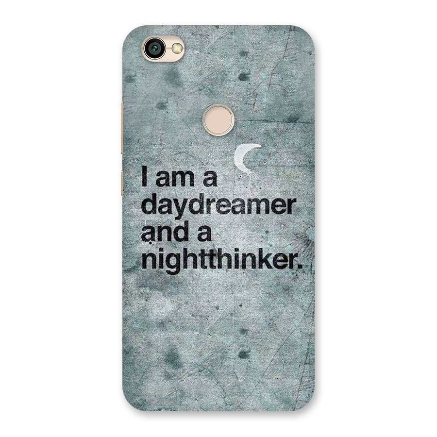 Day Dreamer Night Thinker Back Case for Redmi Y1 2017