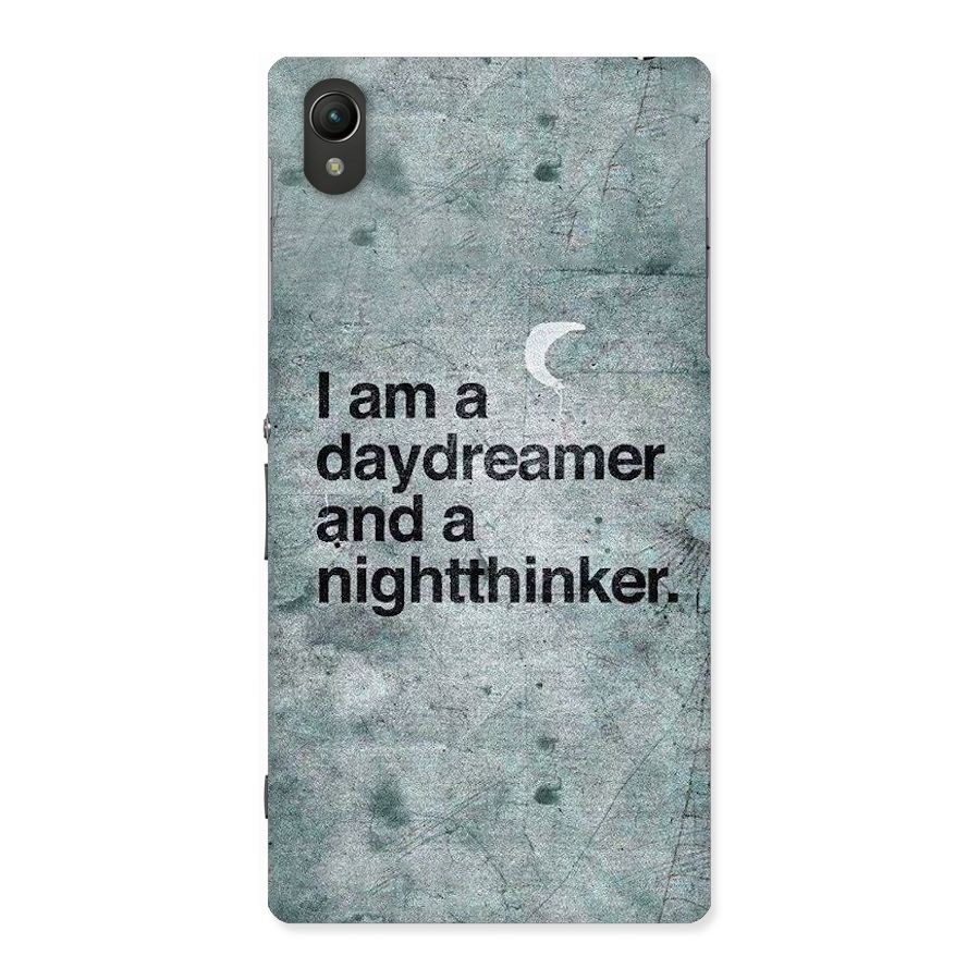 Day Dreamer Night Thinker Back Case for Sony Xperia Z1