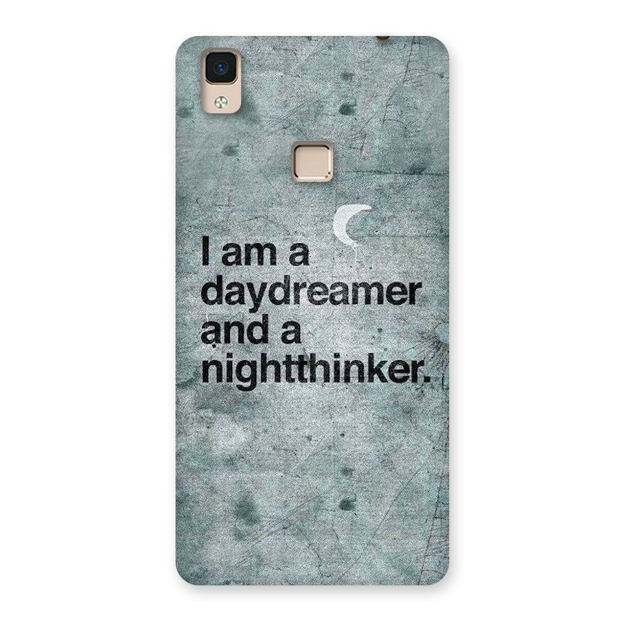 Day Dreamer Night Thinker Back Case for V3 Max