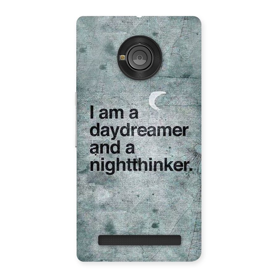 Day Dreamer Night Thinker Back Case for Yu Yunique