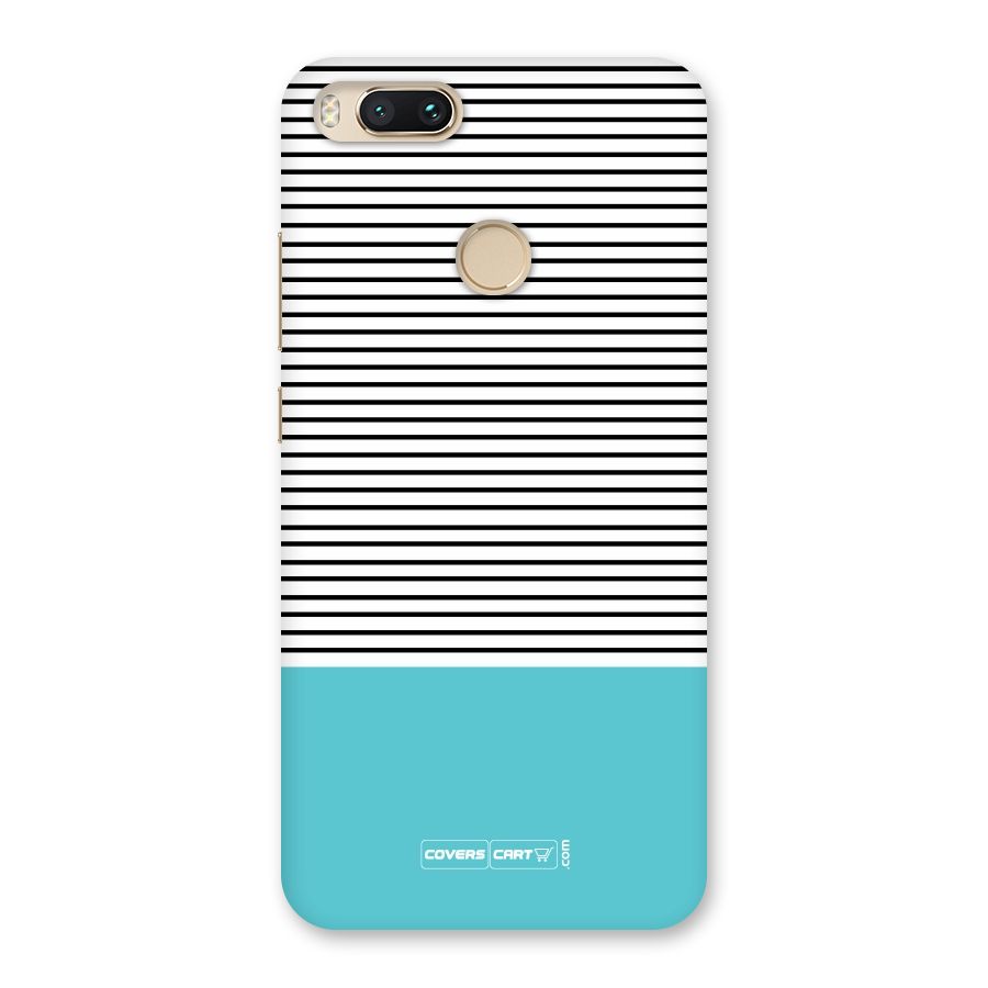 Deep Sky Blue Stripes Back Case for Mi A1