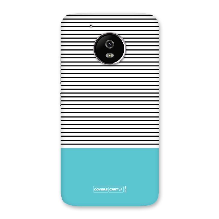 Deep Sky Blue Stripes Back Case for Moto G5