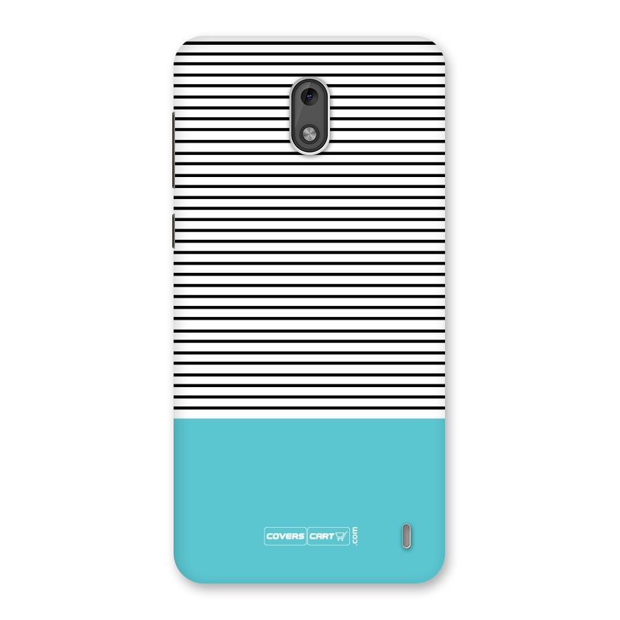 Deep Sky Blue Stripes Back Case for Nokia 2