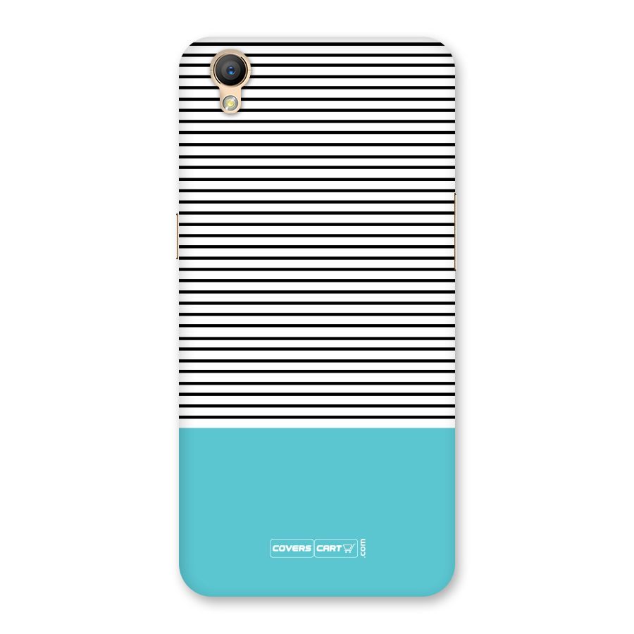 Deep Sky Blue Stripes Back Case for Oppo A37