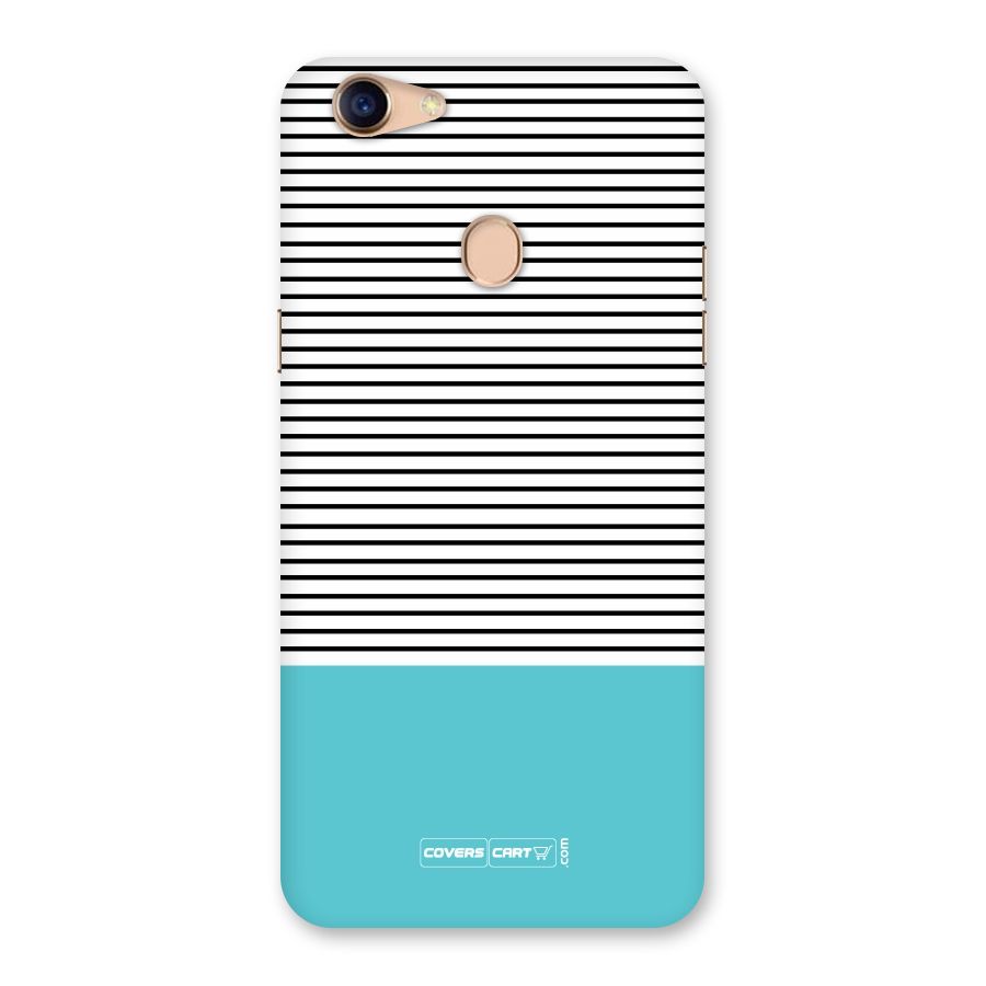 Deep Sky Blue Stripes Back Case for Oppo F5