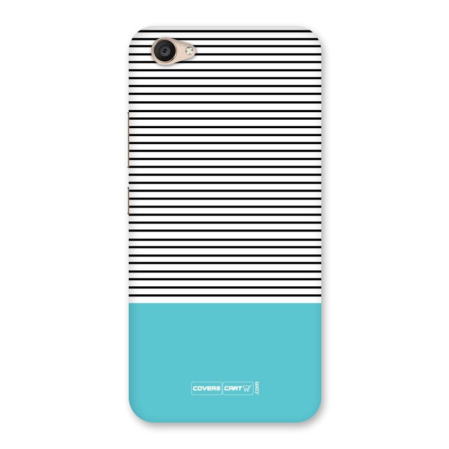 Deep Sky Blue Stripes Back Case for Vivo V5 Plus
