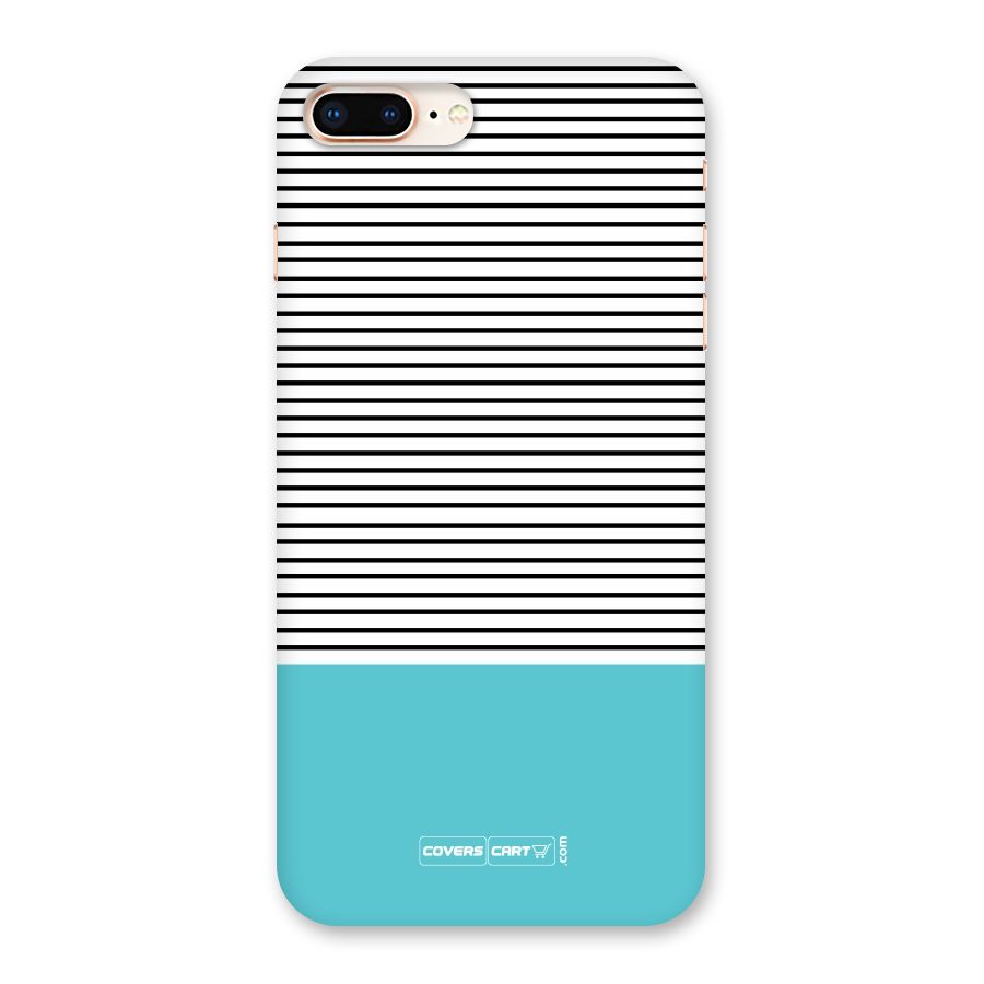 Deep Sky Blue Stripes Back Case for iPhone 8 Plus