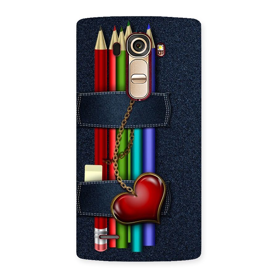 Denim Colorful Pencils Back Case for LG G4