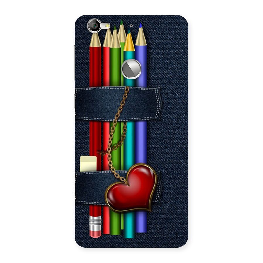 Denim Colorful Pencils Back Case for LeTV Le 1s