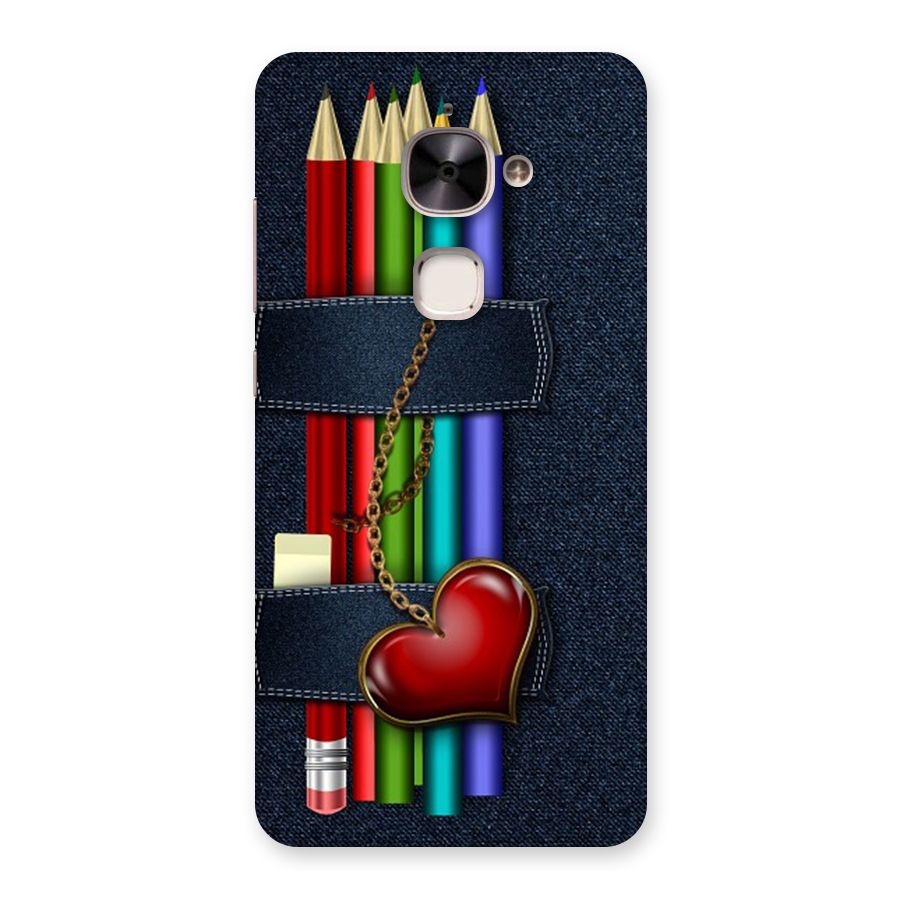 Denim Colorful Pencils Back Case for Le 2
