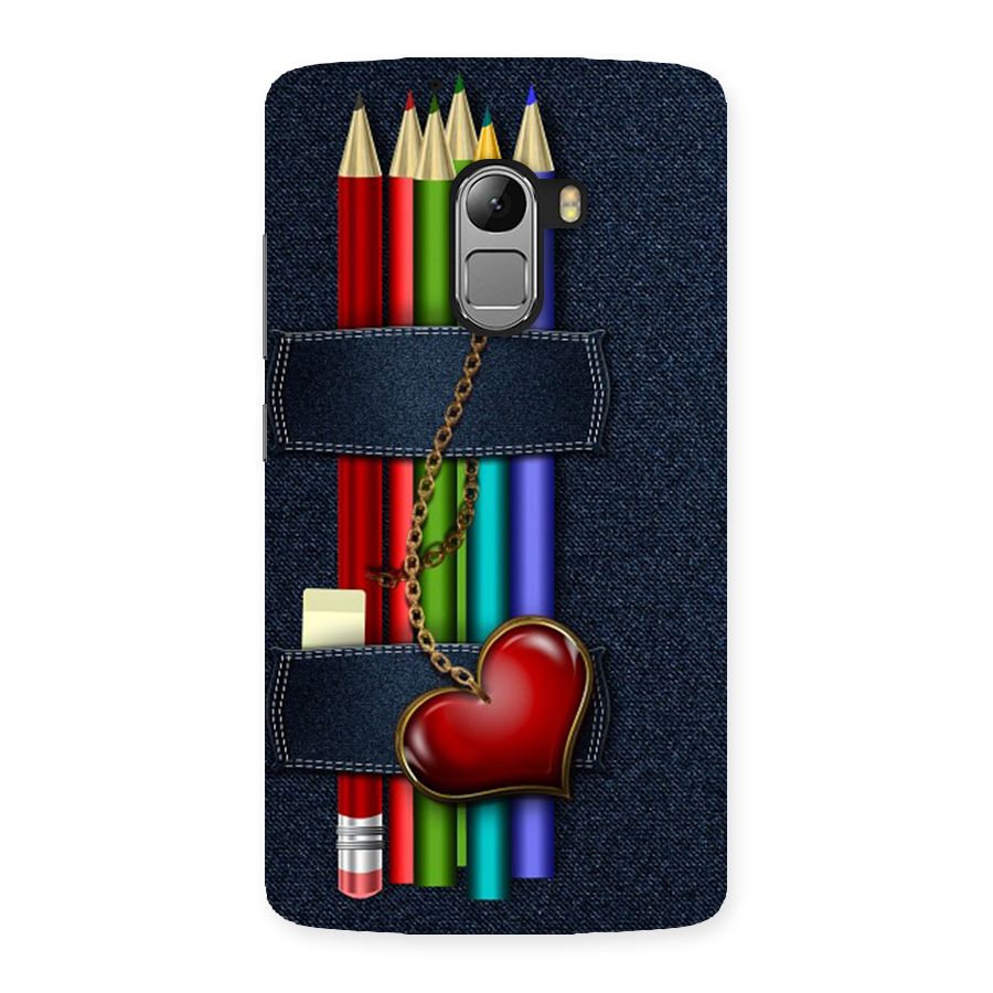 Denim Colorful Pencils Back Case for Lenovo K4 Note