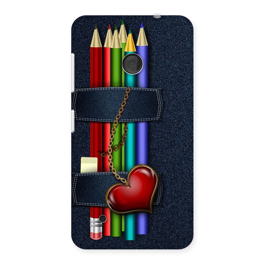 Denim Colorful Pencils Back Case for Lumia 530