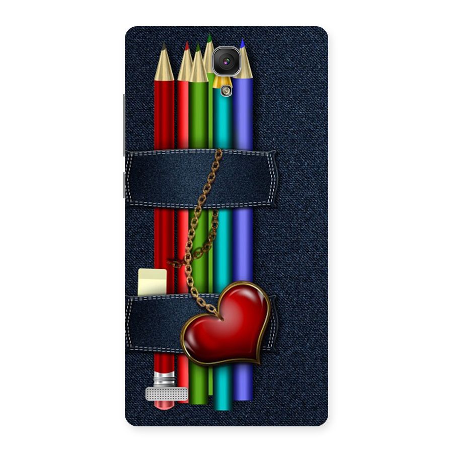 Denim Colorful Pencils Back Case for Redmi Note
