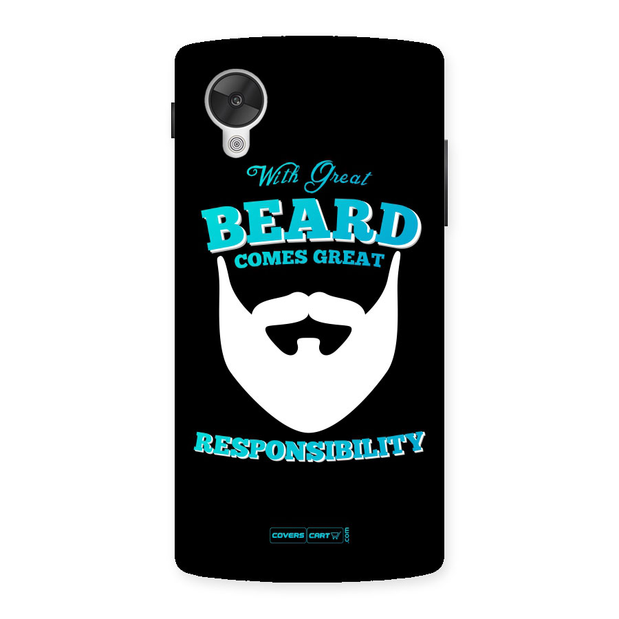 Dense Beard Back Case for Google Nexus 5
