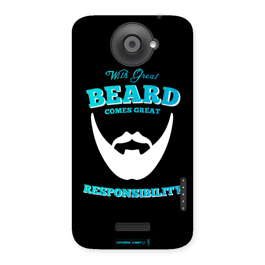 Dense Beard Back Case for HTC One X