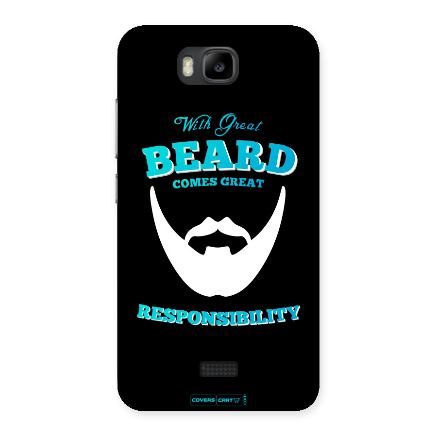 Dense Beard Back Case for Honor Bee