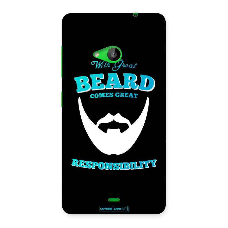 Dense Beard Back Case for Lumia 535