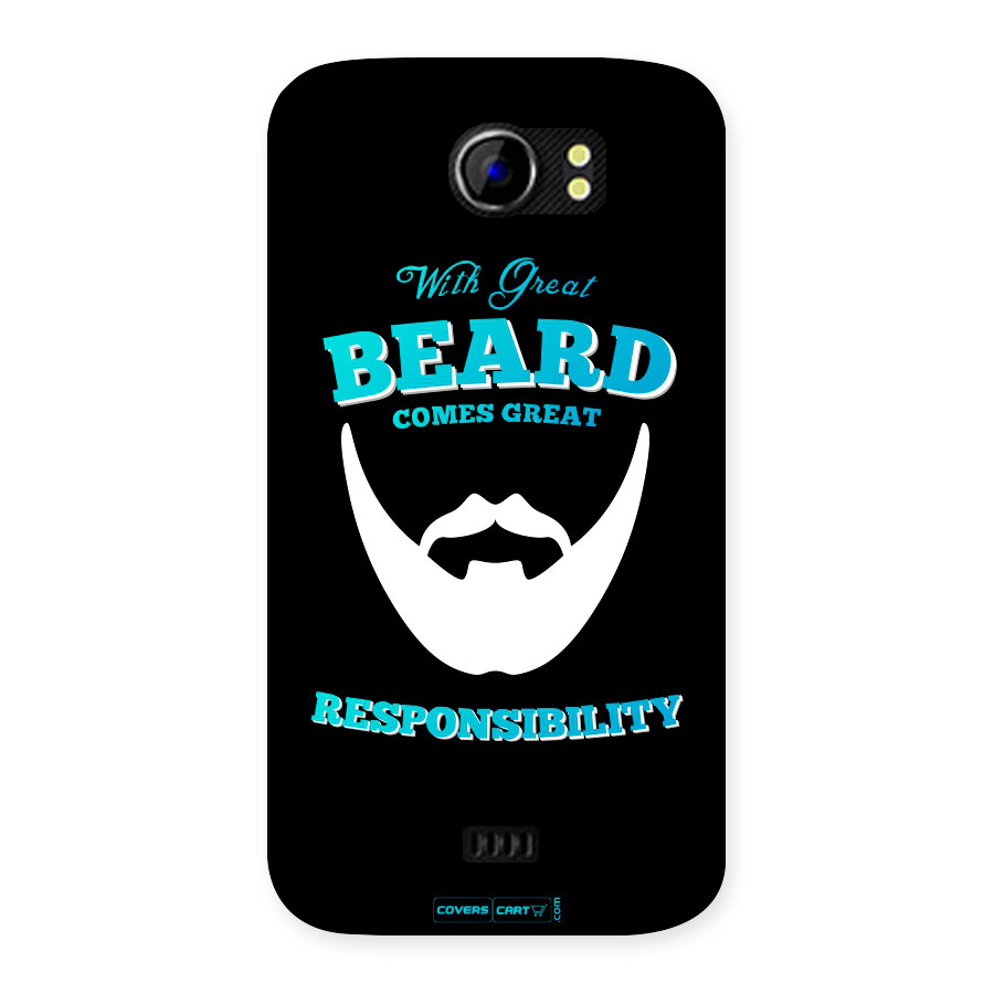 Dense Beard Back Case for Micromax Canvas 2 A110