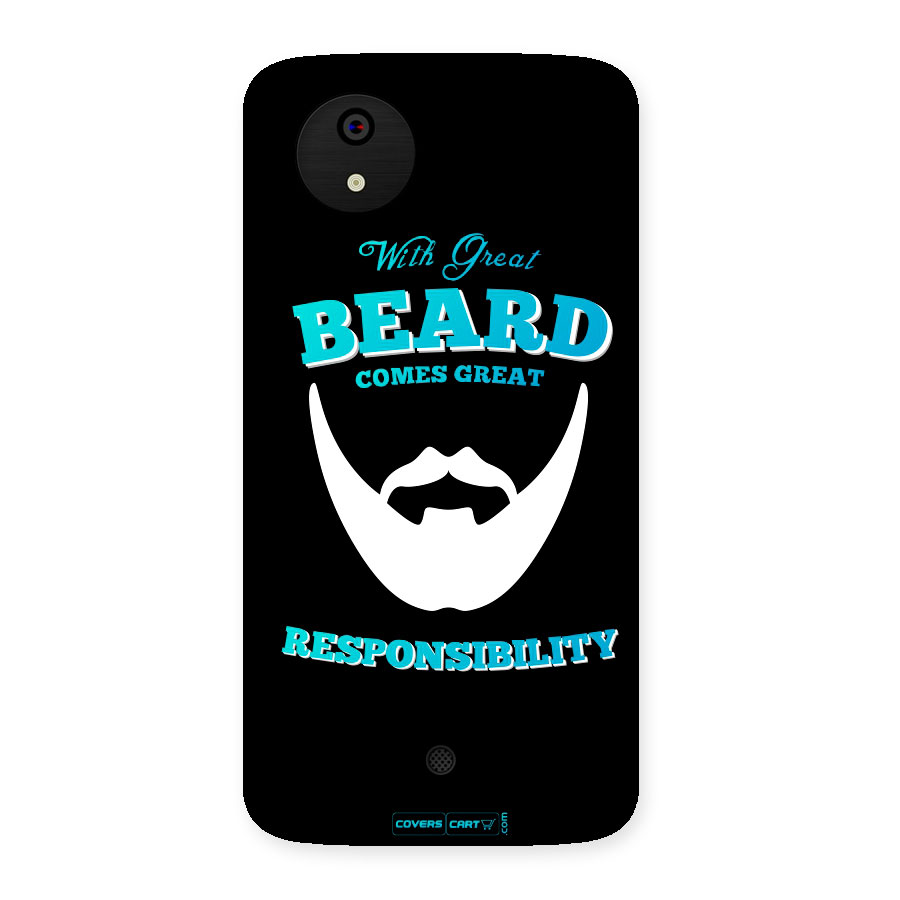 Dense Beard Back Case for Micromax Canvas A1