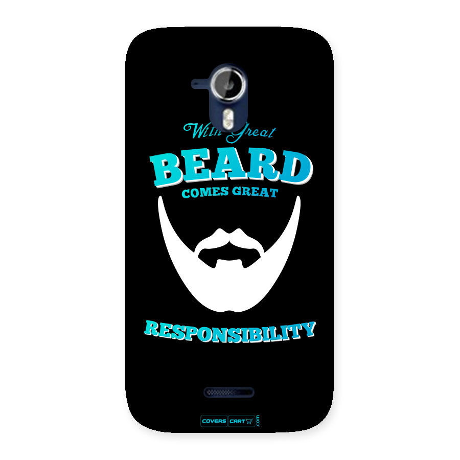 Dense Beard Back Case for Micromax Canvas Magnus A117
