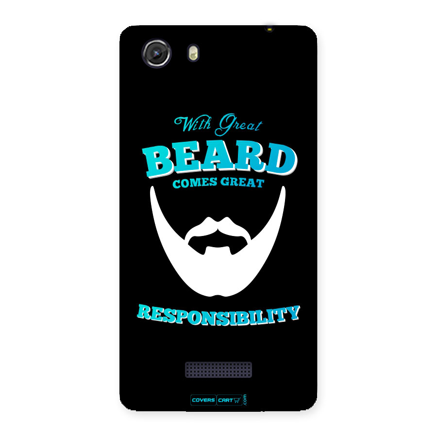 Dense Beard Back Case for Micromax Unite 3