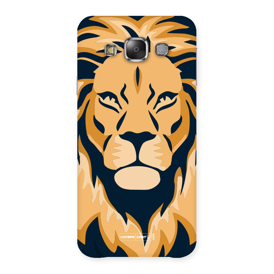 Designer Lion Back Case for Galaxy E7