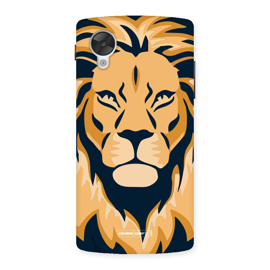 Designer Lion Back Case for Google Nexus 5
