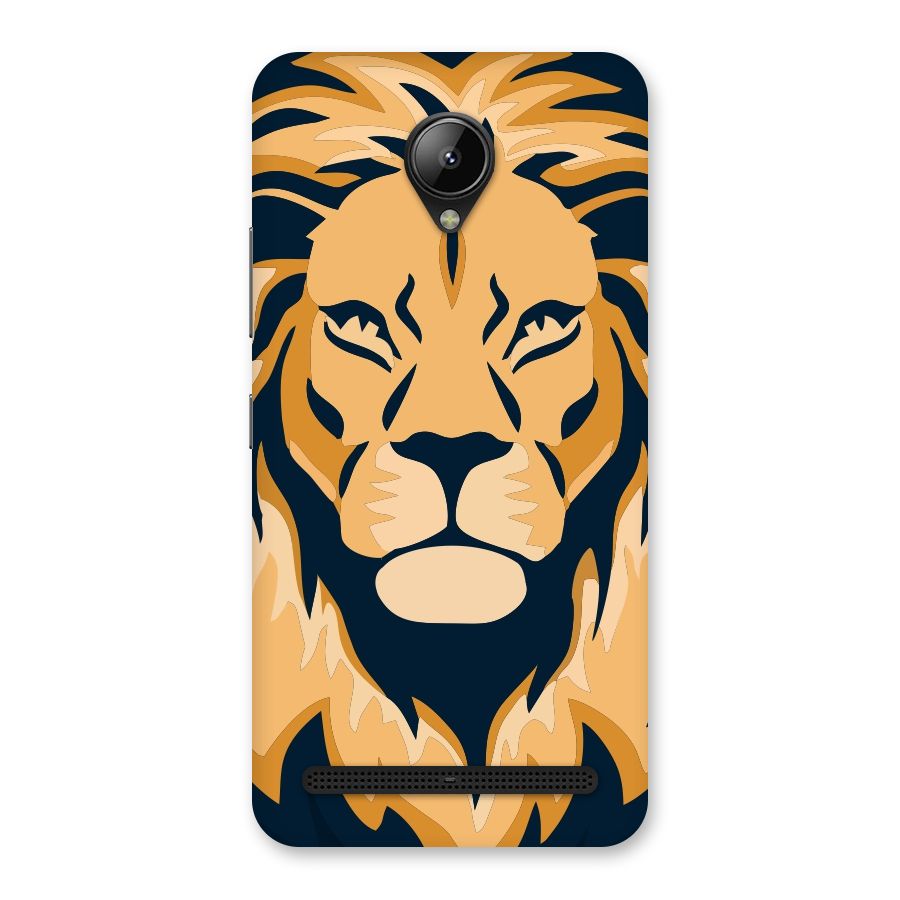 Designer Lion Back Case for Lenovo C2
