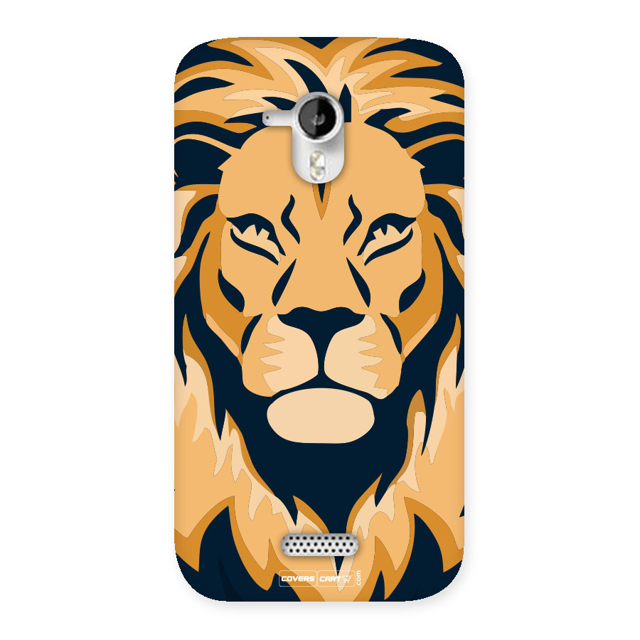 Designer Lion Back Case for Micromax Canvas HD A116