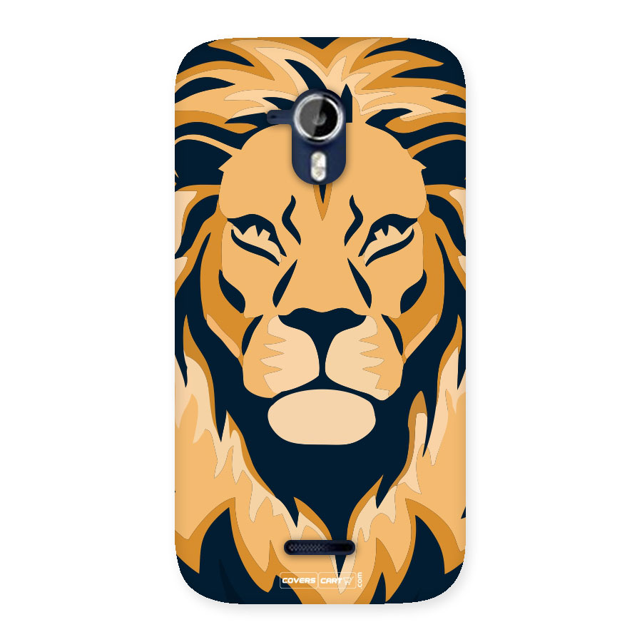 Designer Lion Back Case for Micromax Canvas Magnus A117