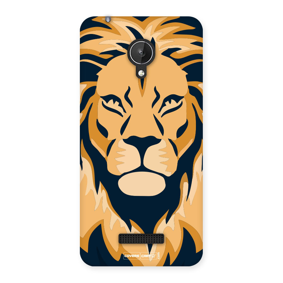 Designer Lion Back Case for Micromax Canvas Spark Q380