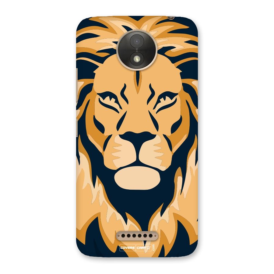 Designer Lion Back Case for Moto C Plus