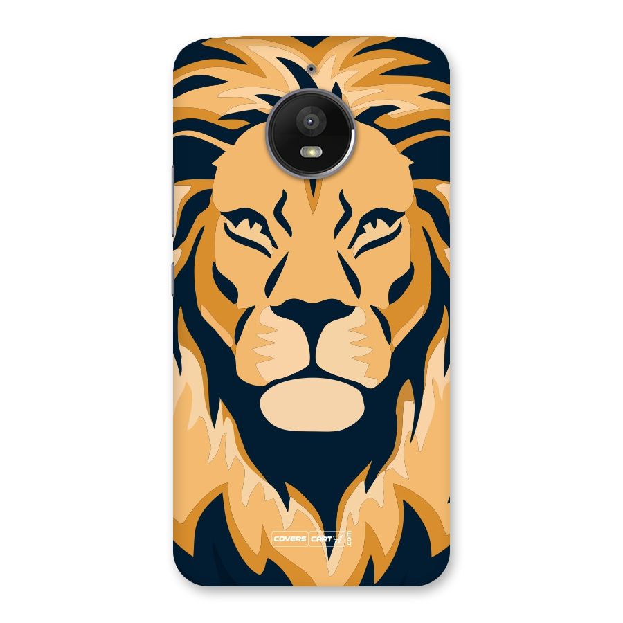 Designer Lion Back Case for Moto E4 Plus