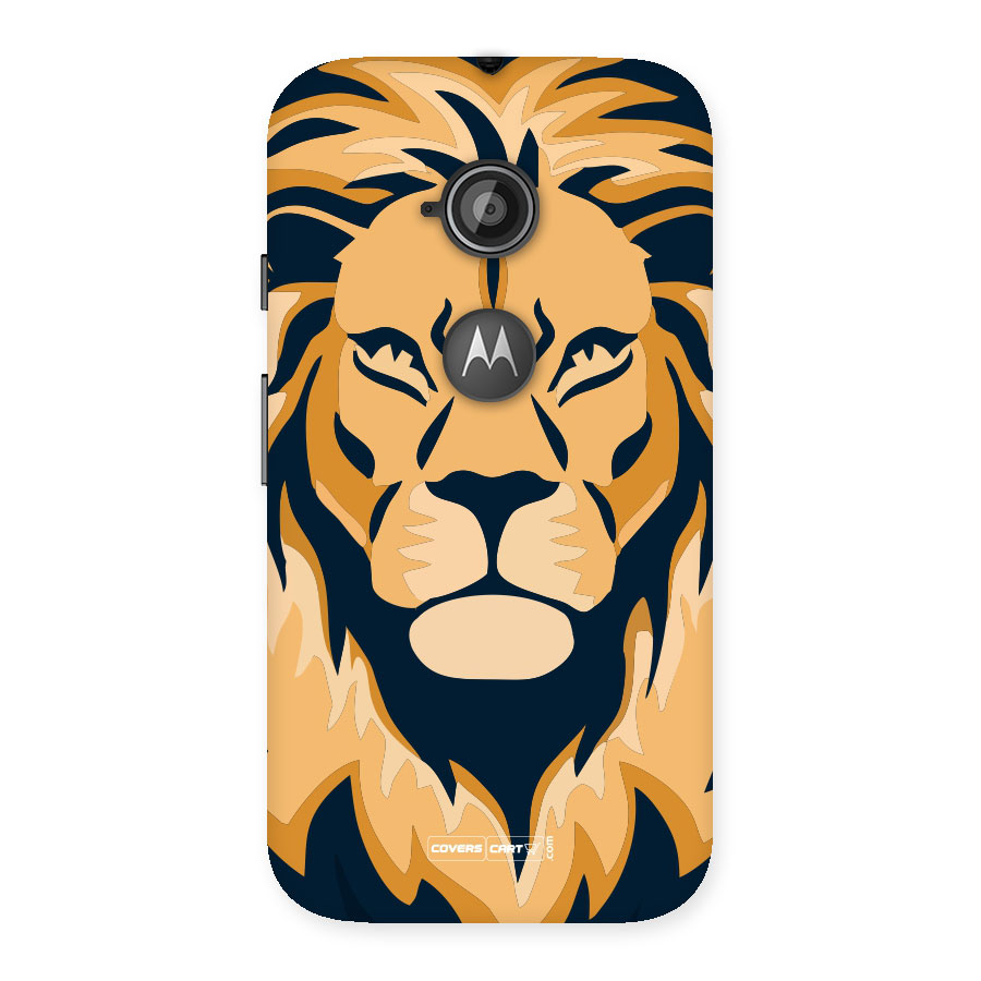 Designer Lion Back Case for Moto E 2nd Gen