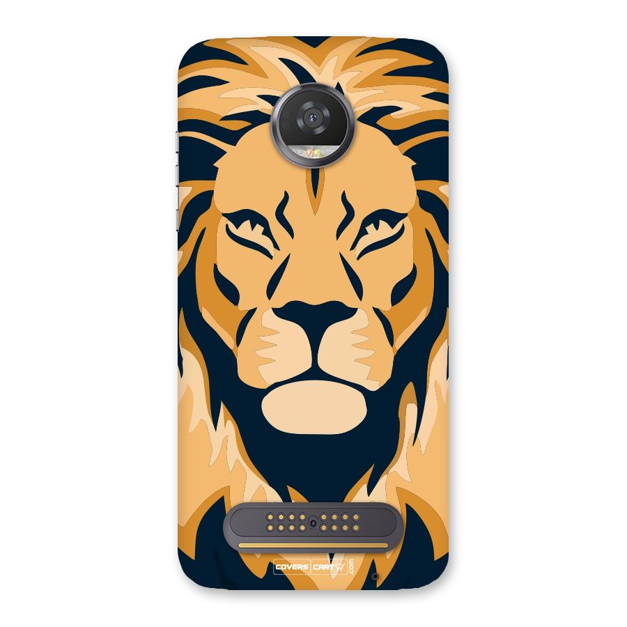 Designer Lion Back Case for Moto Z2 Play