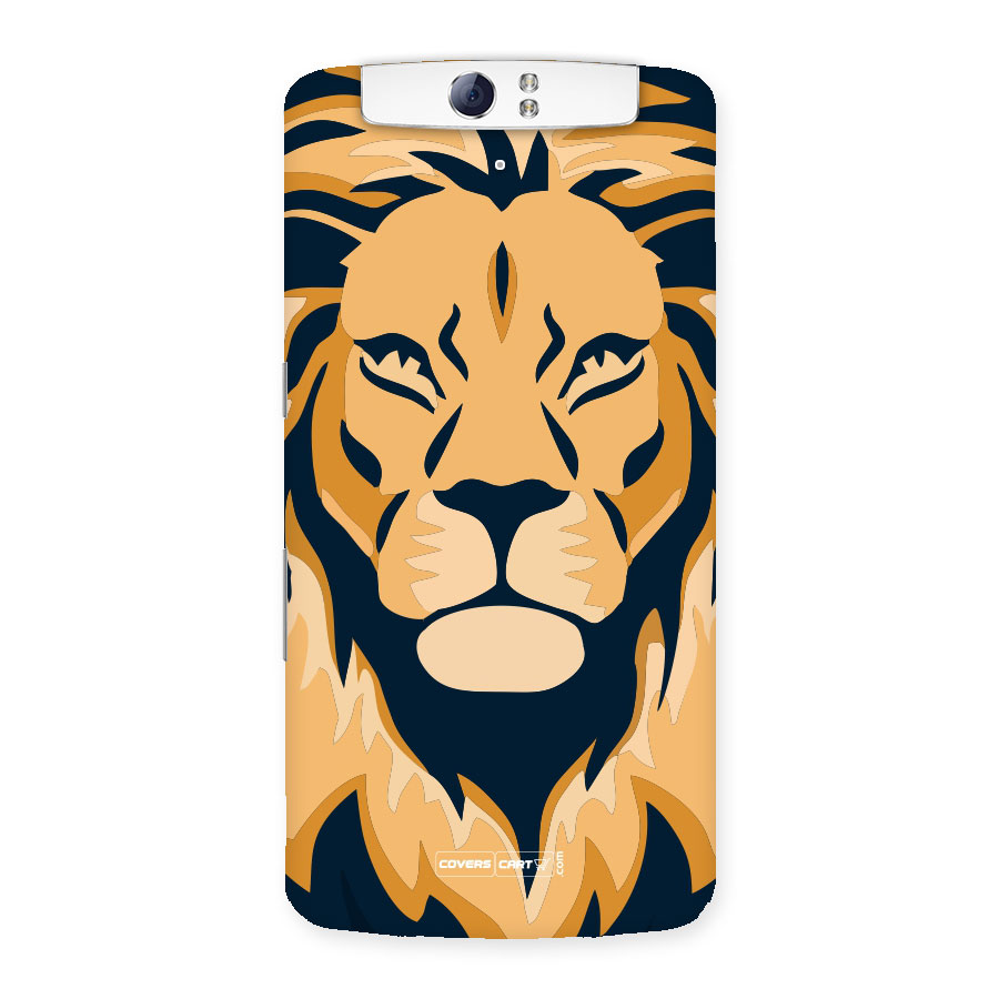 Designer Lion Back Case for Oppo N1