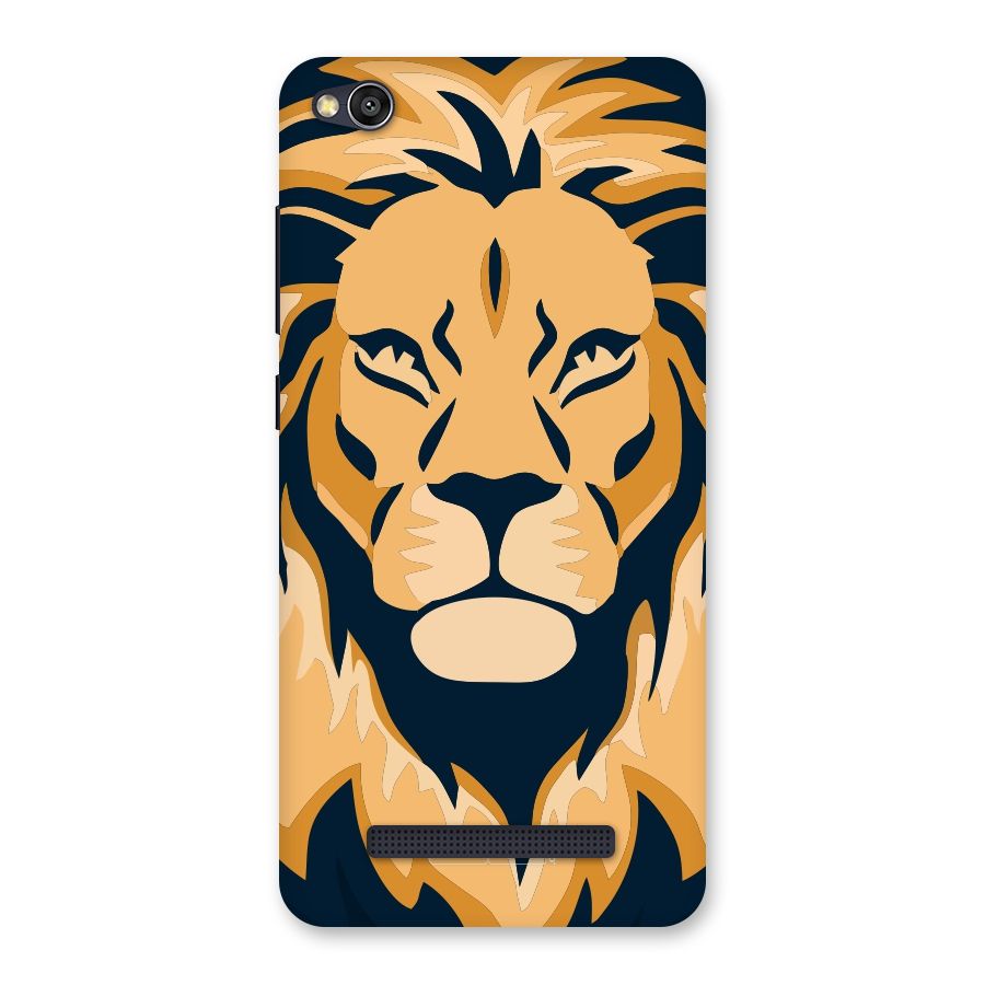 Designer Lion Back Case for Redmi 4A