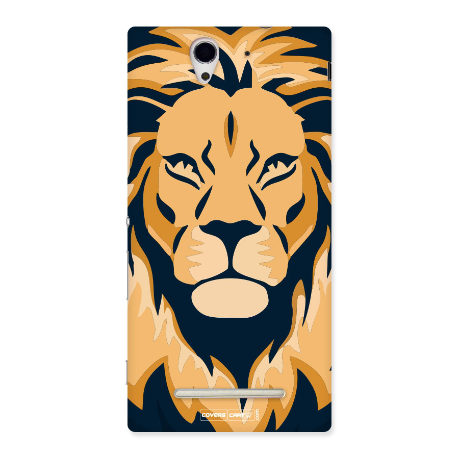 Designer Lion Back Case for Sony Xperia C3