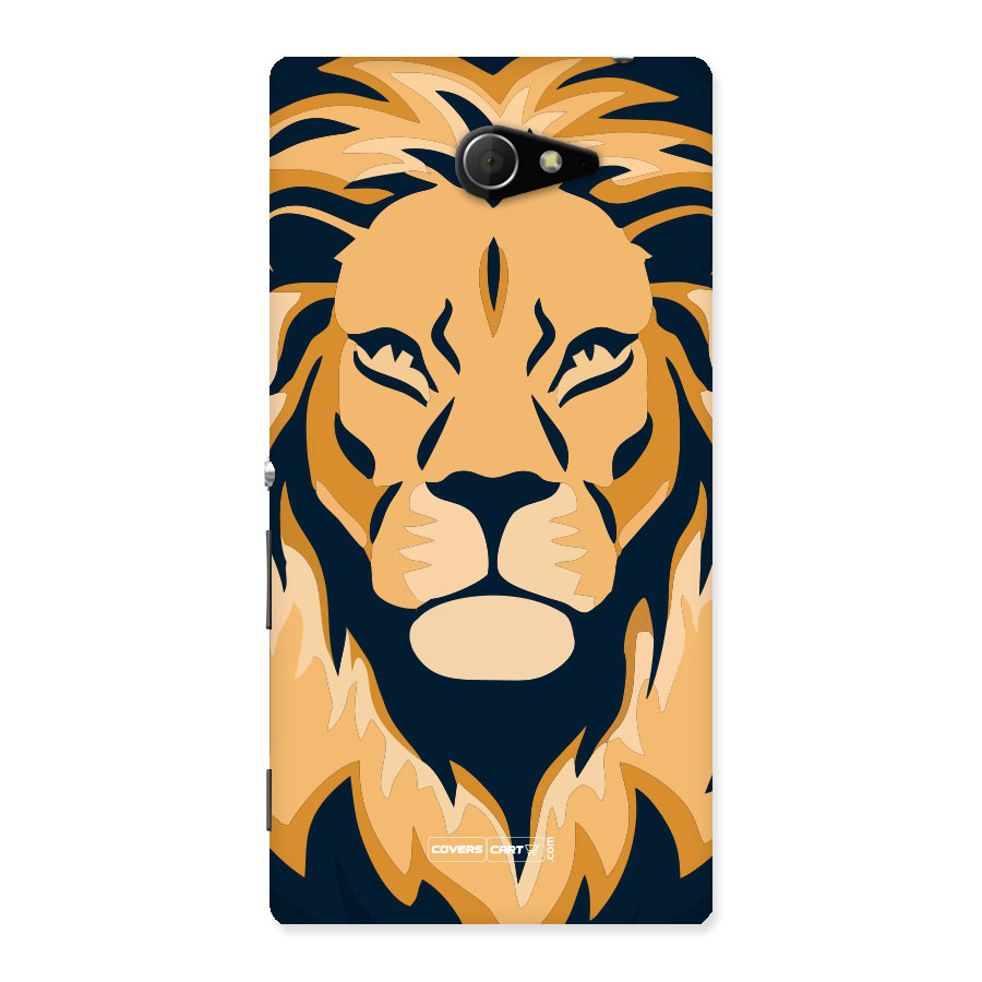 Designer Lion Back Case for Sony Xperia M2