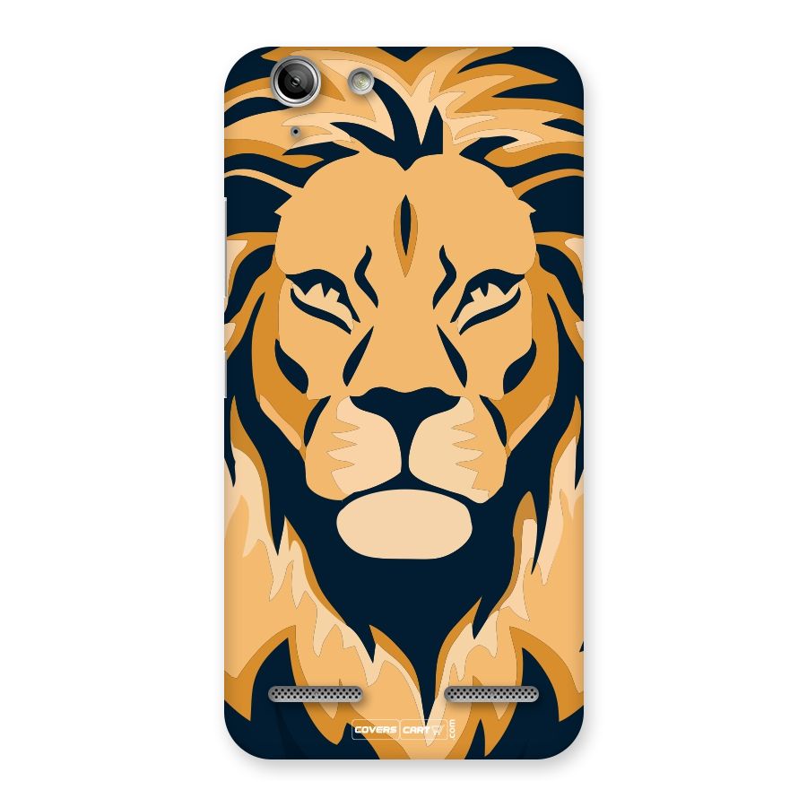 Designer Lion Back Case for Vibe K5