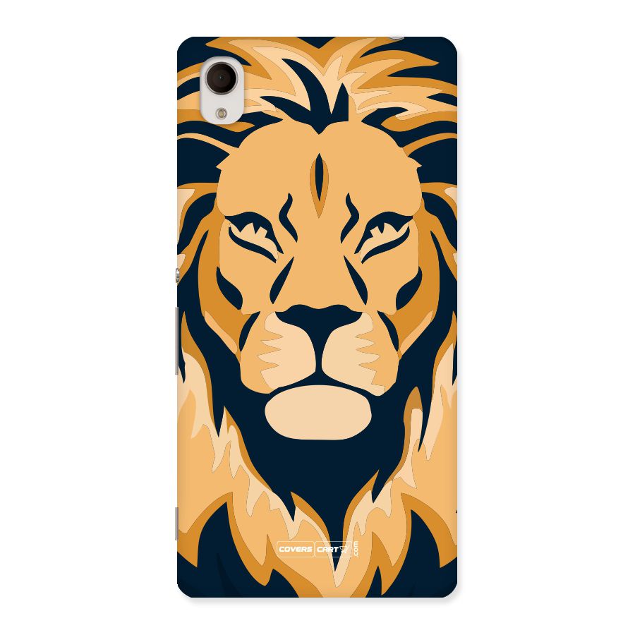 Designer Lion Back Case for Xperia M4 Aqua
